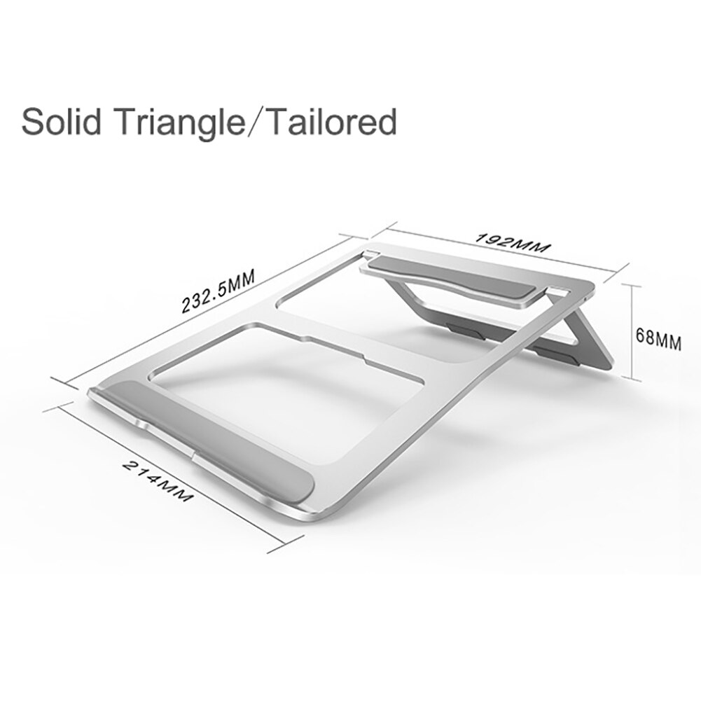 Sammenleggbart bærbart stativ aluminium justerbart stasjonært nettbrettholder skrivebord bord mobiltelefon stativ for ipad air macbook notebook