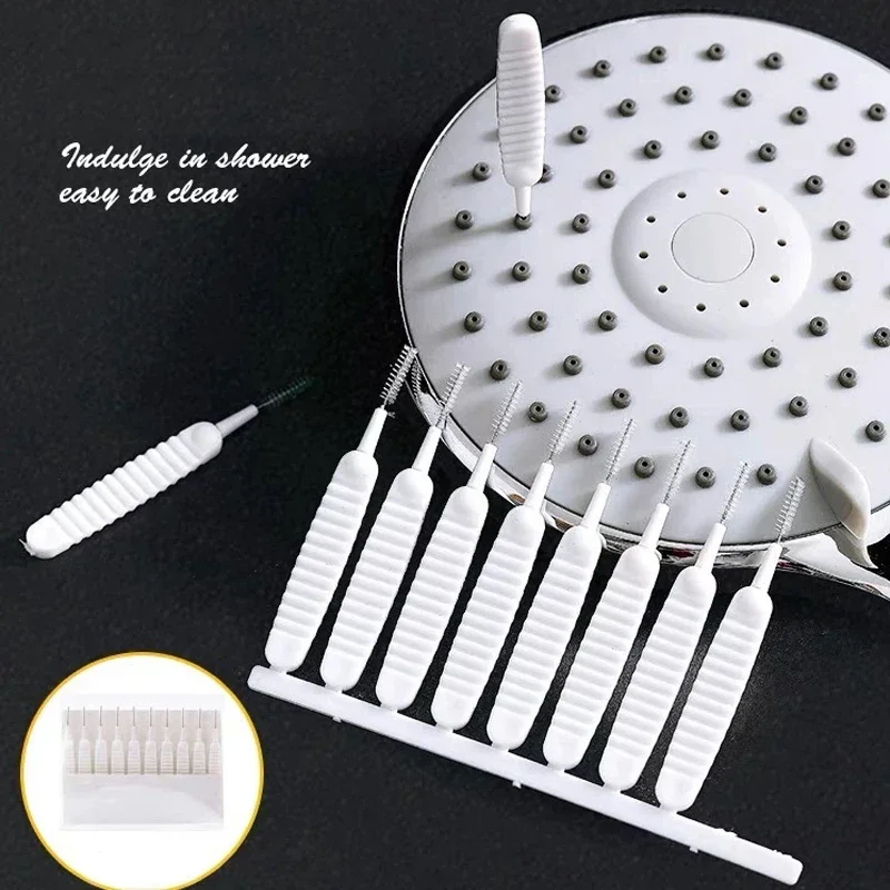 Micro cepillo de nailon para limpieza de cabezal de ducha, teclado, teléfono móvil, orificio pequeño, limpiador bloqueado, Mini cepillos para huecos de poros, herramientas