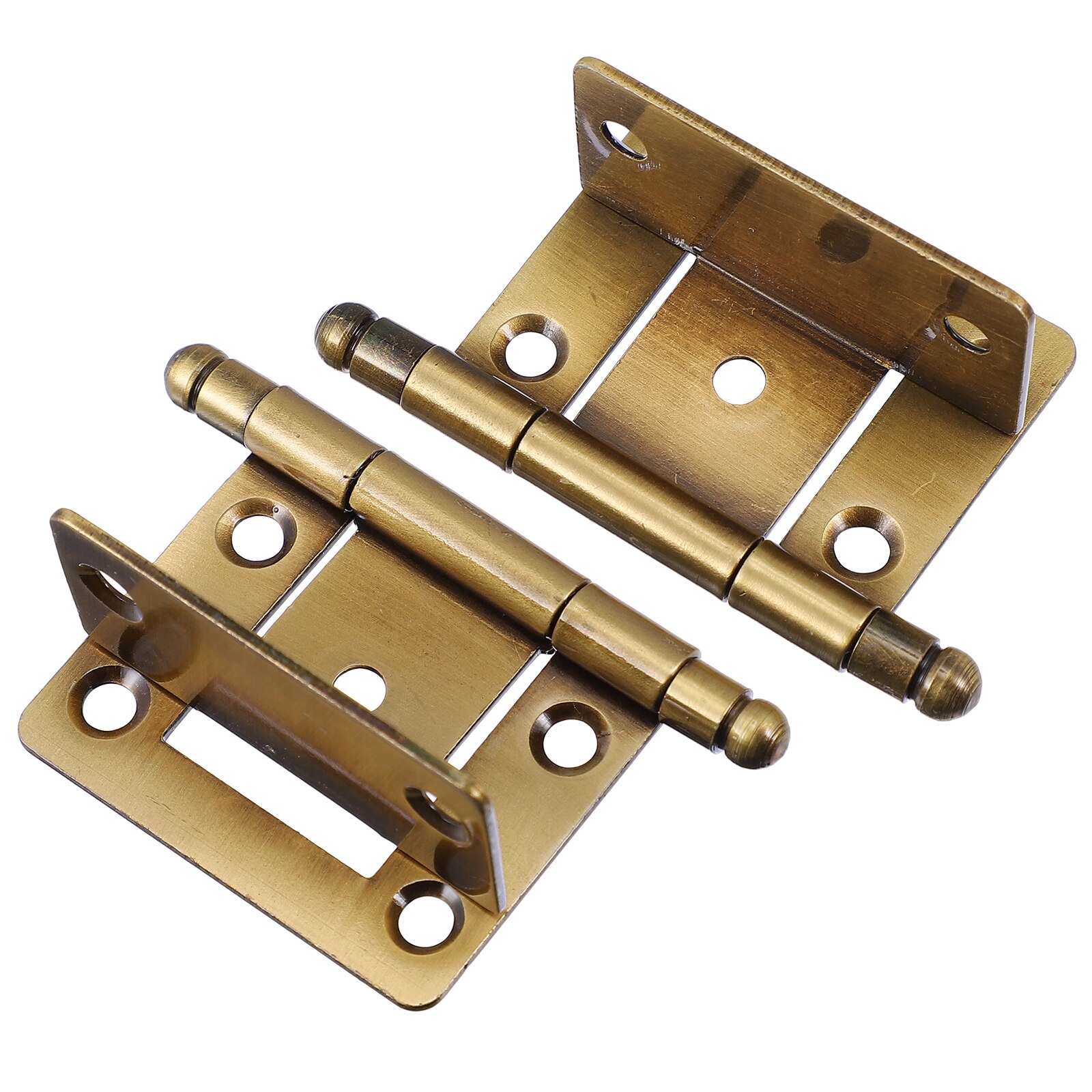 2Pcs Iron Door Hinges Practical Cabinet Hinges Sturdy Furniture Hinges