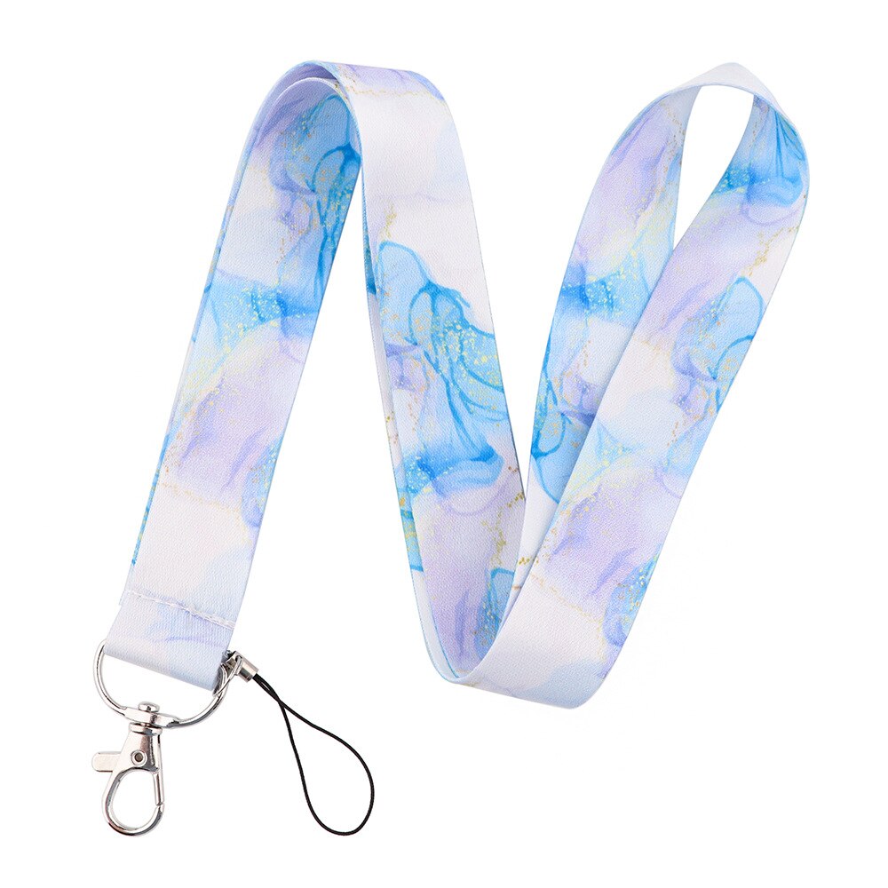 Marble Grain Printed Neck Strap Keychain Lanyard For Keys ID Card Badge Holder Keycord DIY Hanging Rope Mobile Phone Accessories: 05