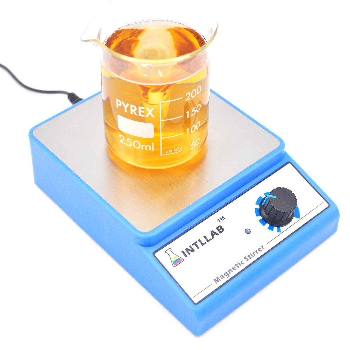 Laboratorie lcd digitalt display magnetisk omrører kemi væskeblander rørestang ingen varmeplade kogeplade 1000ml 100v-240v