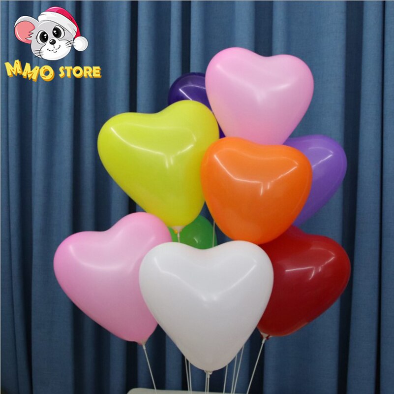 12 '' hjerteballoner slik runde heliumballoner fødselsdagsfest indretning romantisk bryllupstema baloon tillykke med fødselsdagen mariage globos