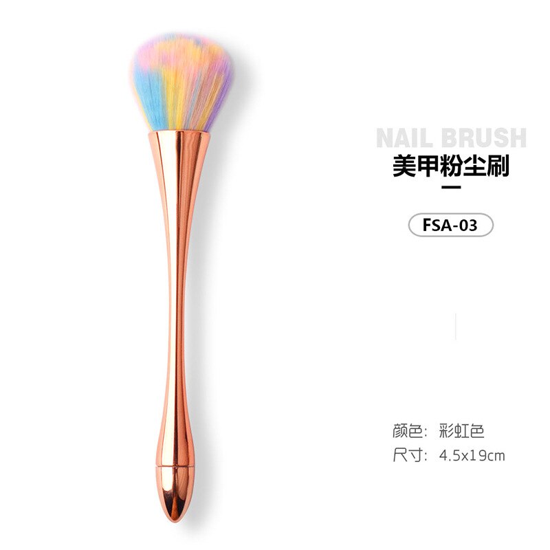 Zachte nagelstofborstel, nail art borstel, acryl uv gel nagellak, nylon nagelreinigingsborstel voor manicure, nagel diy tools: 1