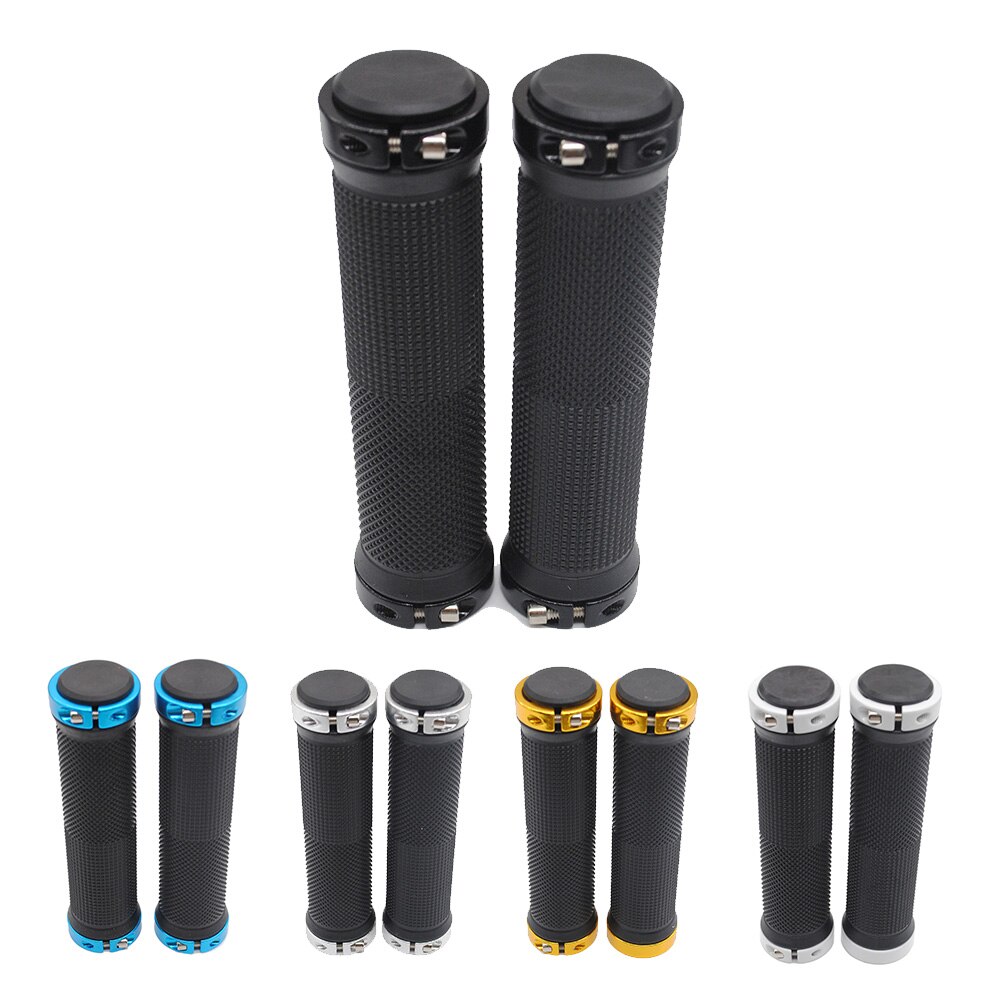 Lock-on Grips Fixed Gear Fixie Grips End knock off Mountain Bike Grips Rubber Lock On Handlebars