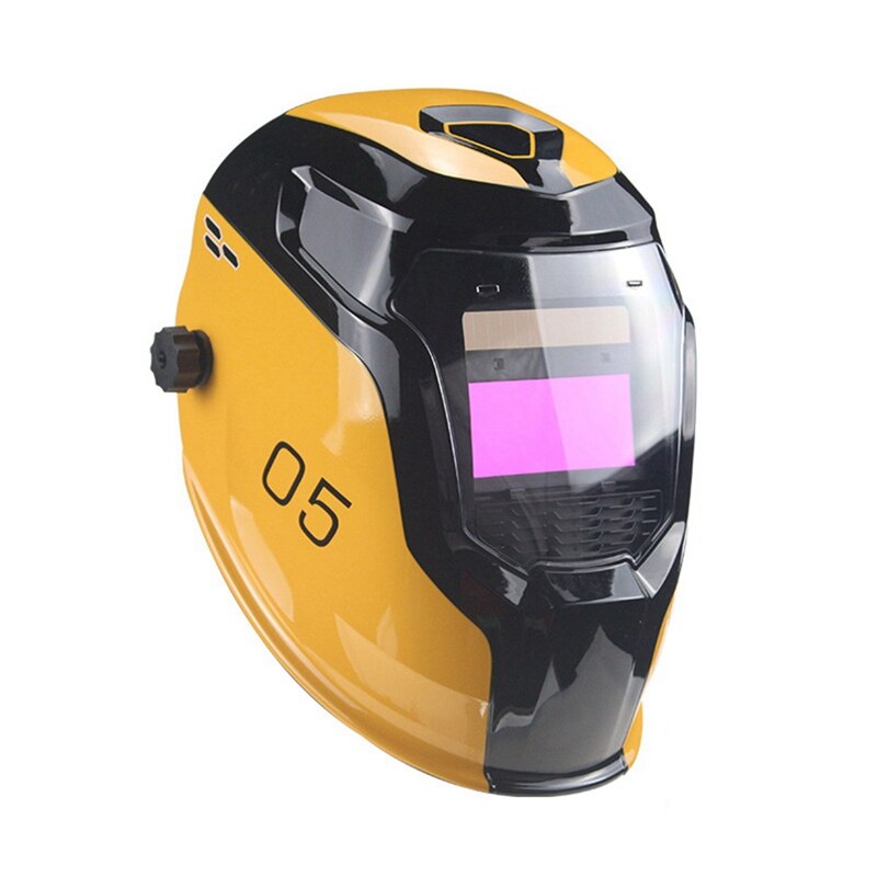 Welding Mask 92X42mm Automatic Dimming True Color Welding Mask with Large Field of View Solar Welding Protective Cover