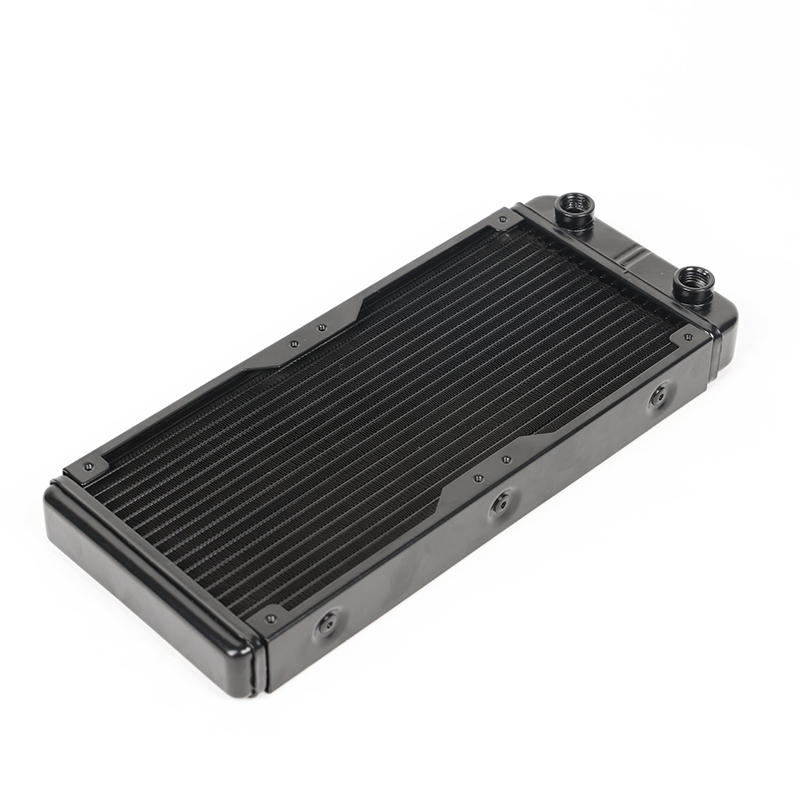 SysCooling 240 360 aluminium waterkoeler Koeling Voor Heatsink Wisselaar vloeibare Koeler 18 waterwegen waterkoeling radiator: Paars