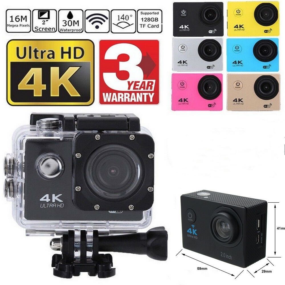Sj9000 wifi 4k 1080p ultra hd kamera dvr dv videokamera 30m vanntett hjelm videokamera