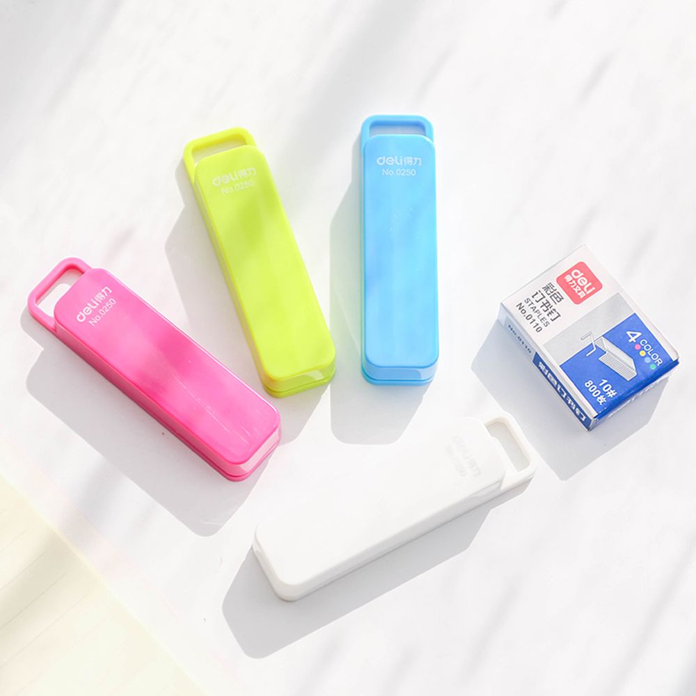 1 Pcs Stapler 10 # Metal Base Durable Color Stapler Stationery Office Supply Staples Office Accessories