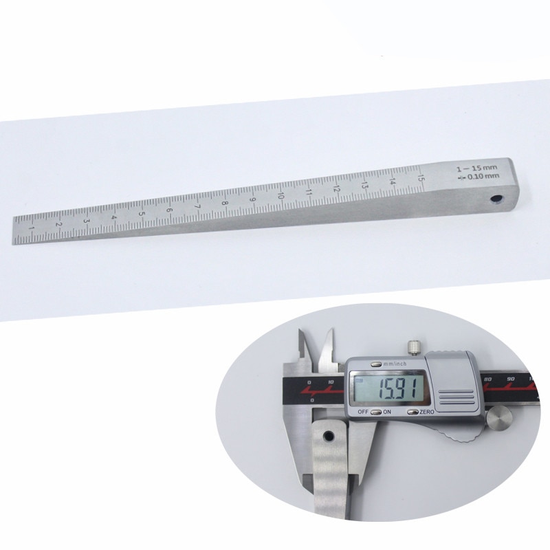 0.5-10m*0.05mm stainless steel wedge feeler gauge crack flatness layout &amp;measuring tools Wedge gauge Wedge vernier caliper