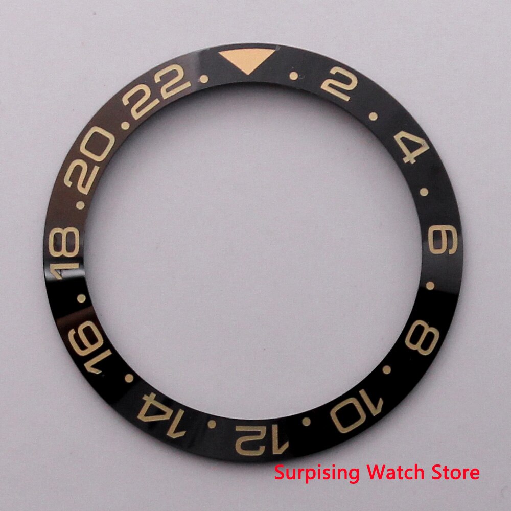 38 Mm Keramische Bezel Fit 40 Mm Horloge Case Sub Automatische Gmt Heren Horloge: NO1