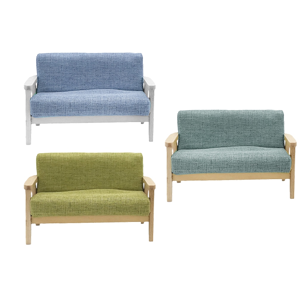 Classic 1:6 Scale Doll House Sofa For Furniture Living Room