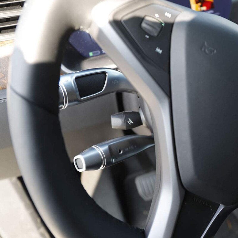 Bil styling rattet viskergreb pailletter gearstang trim covers til tesla model s / model x / infiniti  qx30