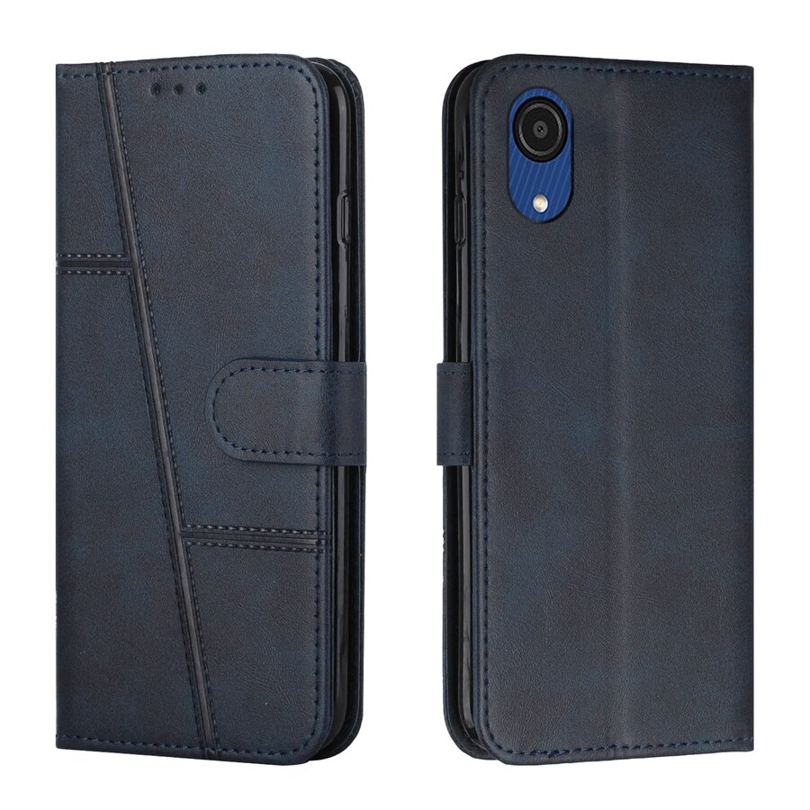 Case Voor Op Samsung Galaxy A03 Core Flip Stand Case SamsungA03Core GalaxyA03 A03Core Wallet Telefoon Cover Leather Card Slot Funda