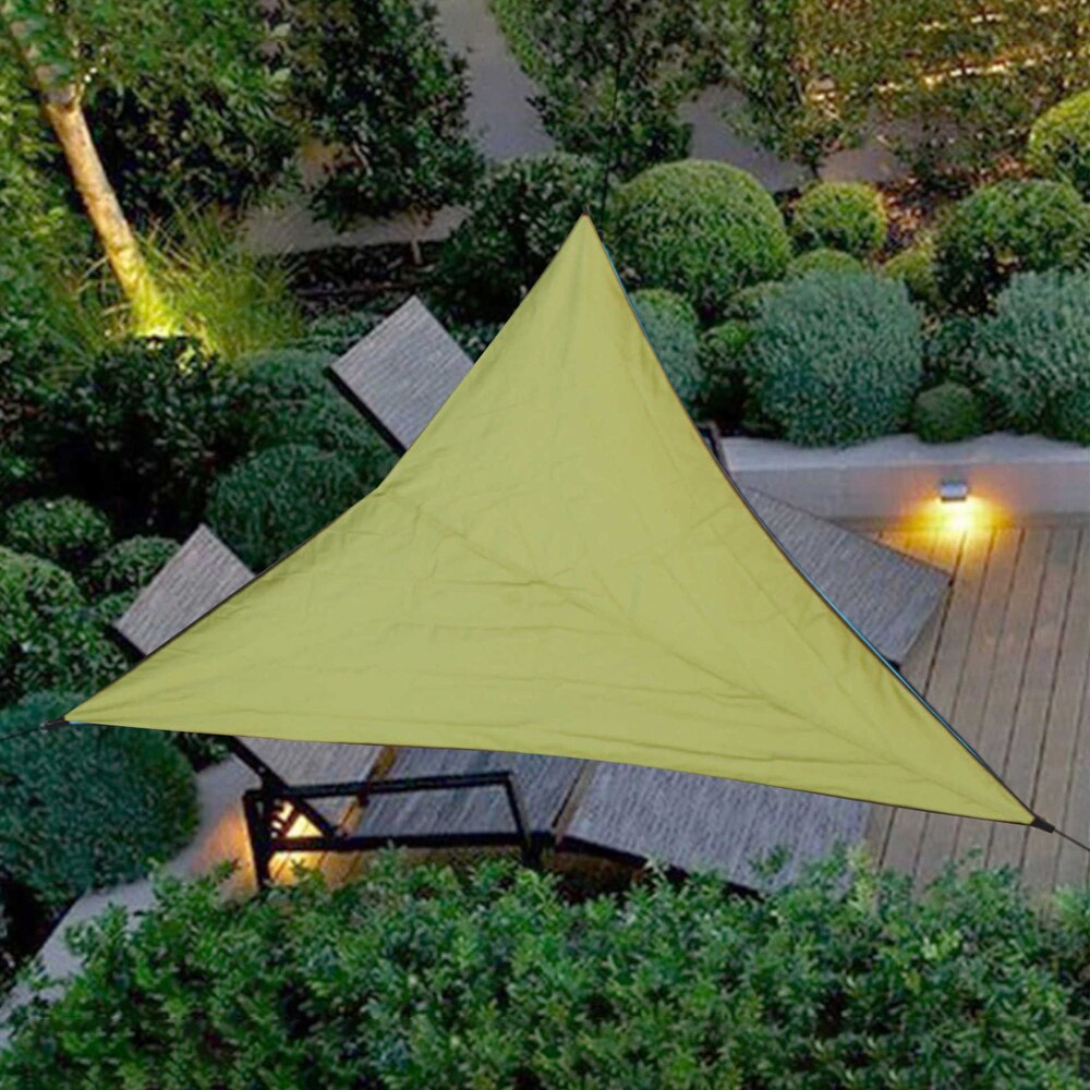 Outdoor Shade Sunscreen Waterproof Triangular UV Sunshine Shade Sail Combination Net Triangular Sunshine Camping Garden Sail