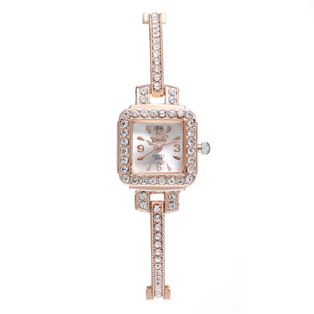Vrouwen Individuele Legering Quartz Horloge Vrouwen Volledige Diamond Luxe Horloge Vrouwen Horloges Jurk Horloge Party Decoratie Femal: Goud