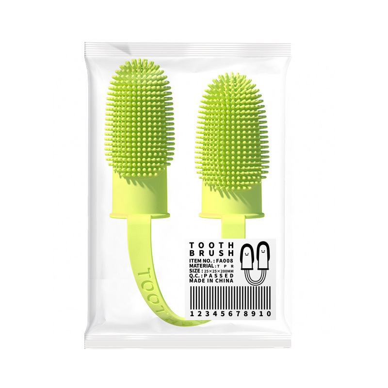 Brosse à dents pour animaux de compagnie, nettoyage des dents Super doux pour chien, soins de la mauvaise haleine, outil de brosse à dents en Silicone non toxique, fournitures de nettoyage pour chien et chat