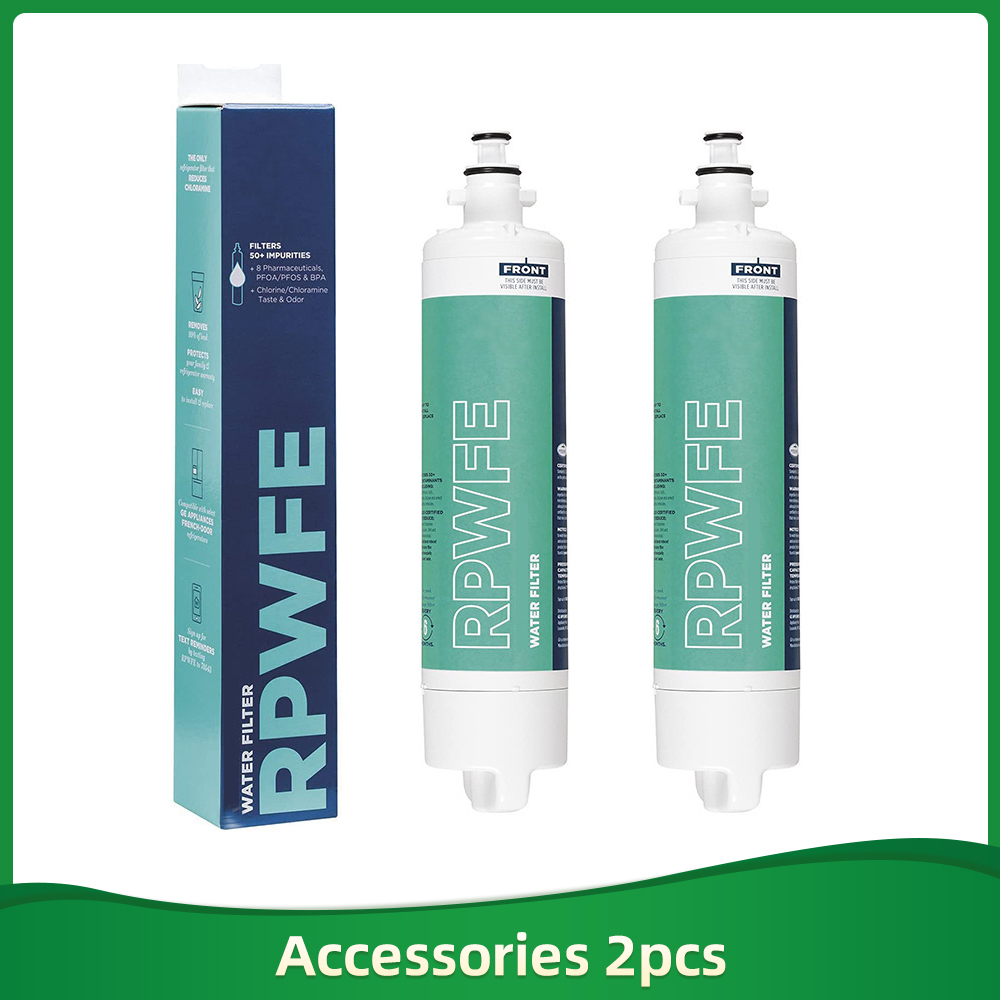 Ge kühlschrank-wasserfilter-ersatzfilter, hochleistungs-serie rpwfe/pfe/gfe, nsf-zertifiziert, einfache installation, , 6- monate lebensdauer: Weiß