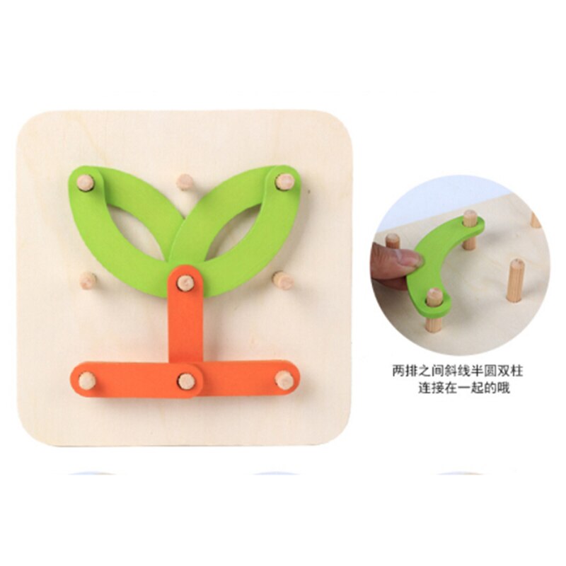 Geometrische vorm kolomset houten digitale letter dieren puzzel speelgoed baby vroege educatie kleur sorteren en stapelen speelpuzzel