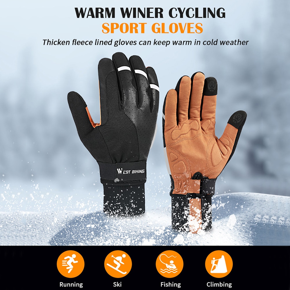 West Fietsen Fietsen Handschoenen Touch Screen Fiets Outdoor Warme Handschoenen