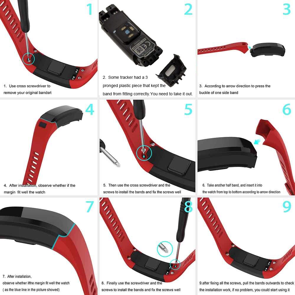 Held iand für garmin vivosmart hr+ ersatzarmband aus weichem silikon, sportarmband, armbandzubehör