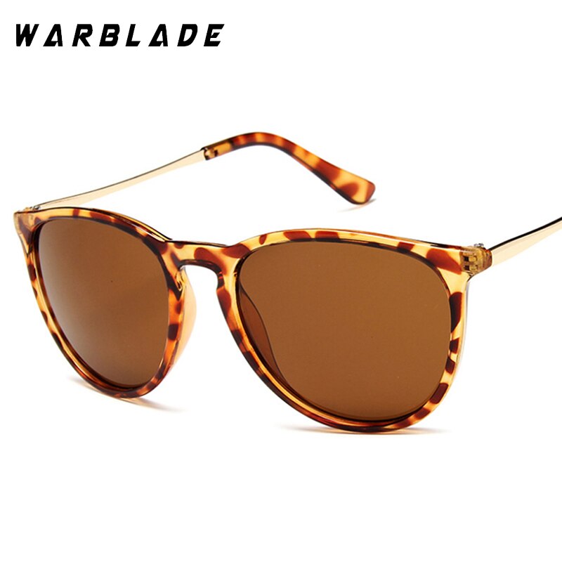 Warblade Vintage Spiegel Erik Zonnebril Vrouwen Cat Eye Zonnebril Luipaard Bescherming Mirrored Zonnebril Dames: leopard