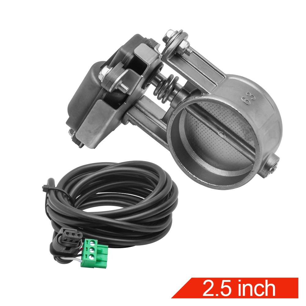 2 '' 2.25 '' 2.5 '' 2.75 '' 3 '' 3.5 '' elektrisk eksosventil i rustfritt stål med finjusterbart fjernkontroll-elektronisk brytersett: Sølv