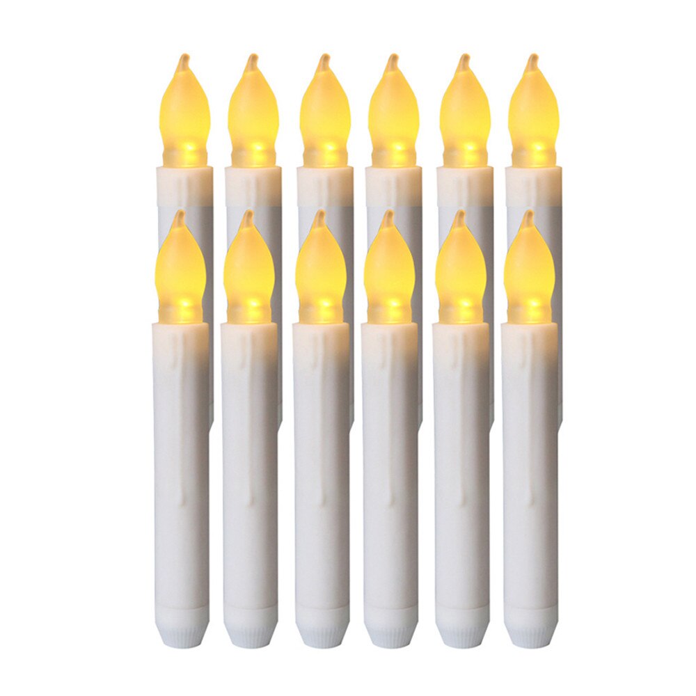 Homemory 12PCS Battery Operated Flameless LED Taper Candles Lights11.29