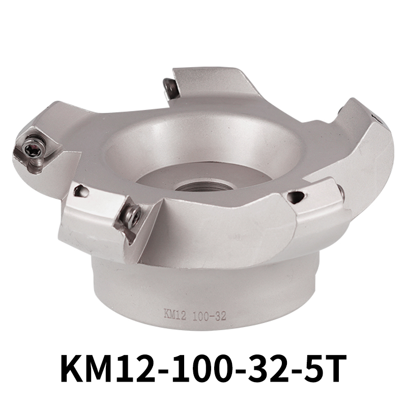 KM12 45 Degree Cutting Adapter 50/63/80/100mm Indexable Solid Carbide Insert SEKT1204 CNC Lathe Machine Face Milling Cutter Head