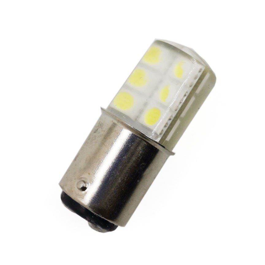 B15 led maskinalarmlampe 24v 3w signal indikerer liten pære dobbeltpunkts tekstilindikatorlys hvit rød gul grønn
