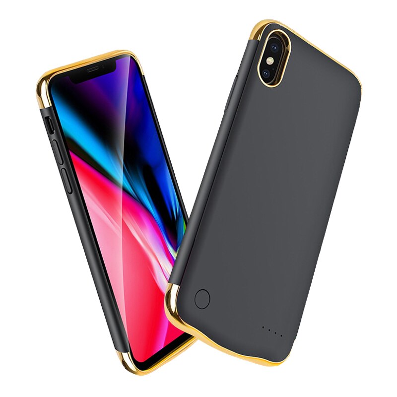 3500/6000mah Battery Charger Case For iPhone 6 6S 7 8 XS Max External Backup Battery Case Power Bank Charging Case Cover