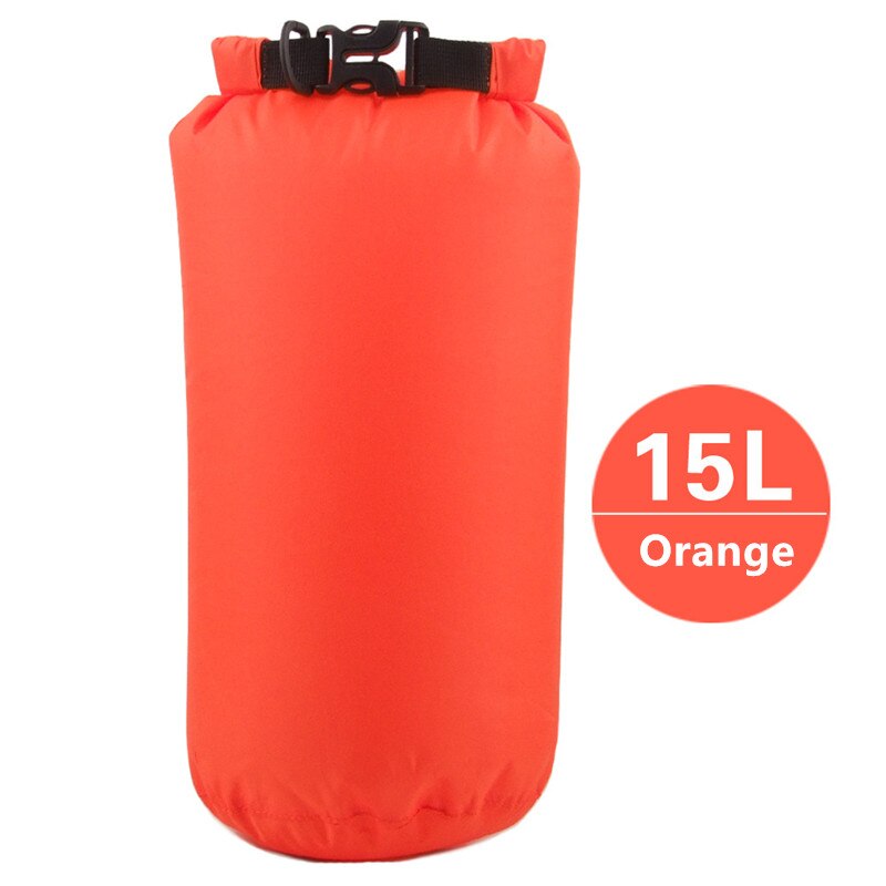 15L utdoor Drifting seco impermeable bolsa saco impermeable flotante bolsas de engranaje seco para la navegación pesca descenso de ríos natación