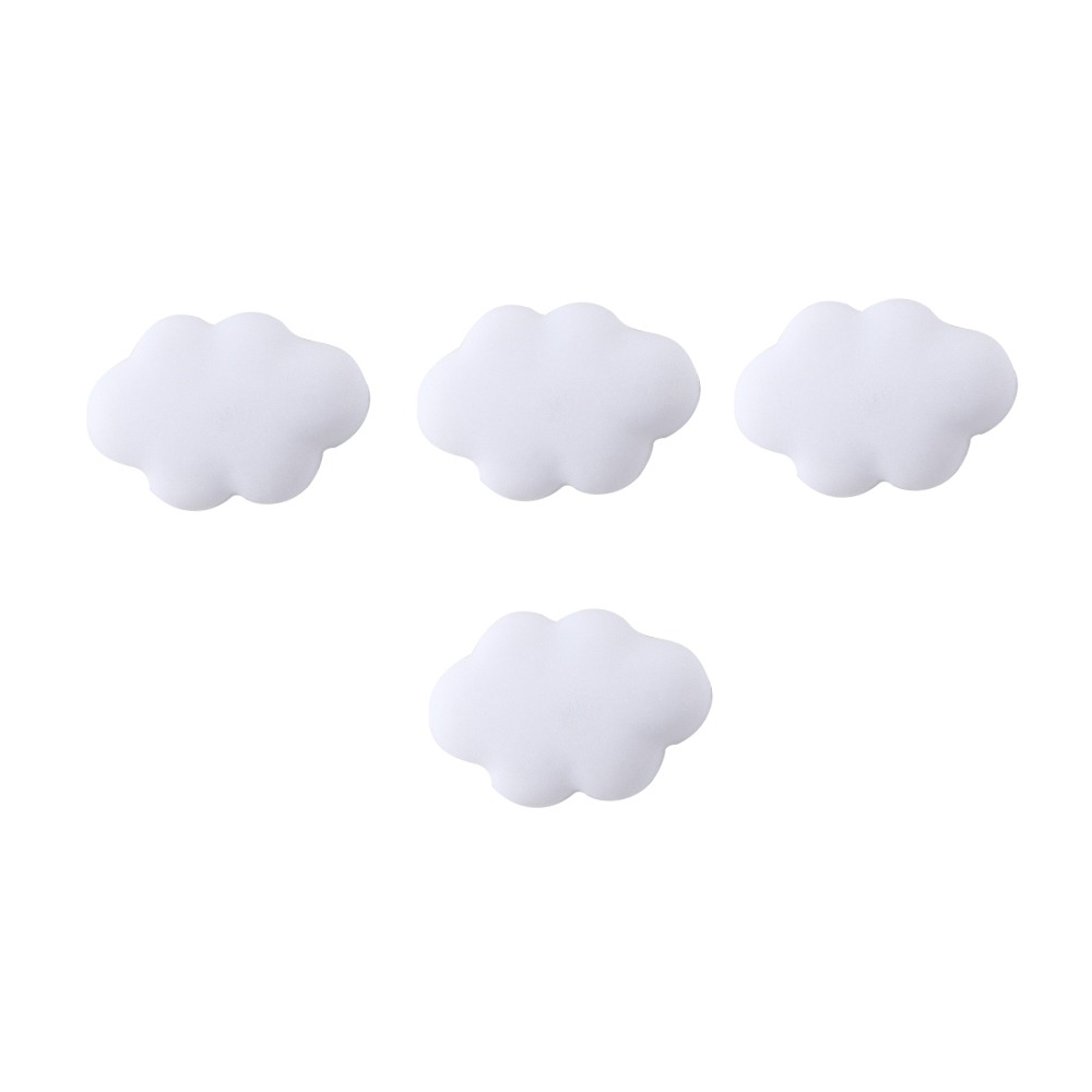 4Pcs Koelkast Magneten Cartoon Leuke Cloud Magneet Sticker Bericht Woondecoratie: white
