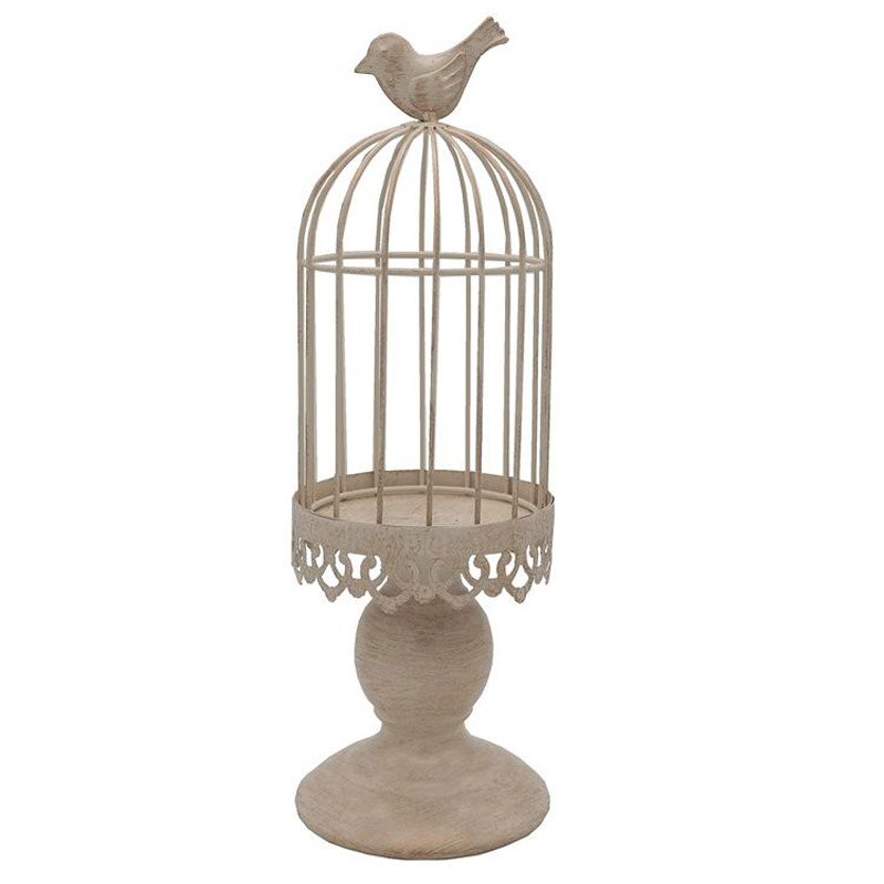 Metalen Vogelkooi Kandelaars Bruiloft Kandelaar Kooien Marokkaanse Lamp Kaars Houder Wit Voor Home Decoratie Kandelaar GZT015