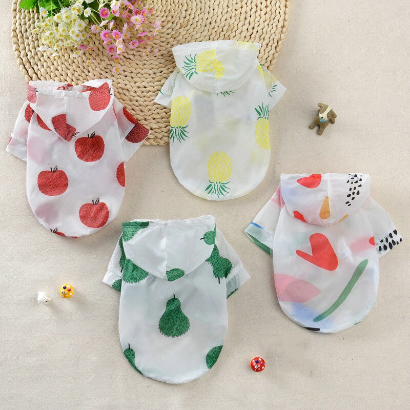 Zomer Kat Hond Zon Bescherming Kleding Ademende Kleding Cool Outdoor Huisdieren Hoodie Huisdier Rash Guard Zonnebrandcrème Poncho Hoodie