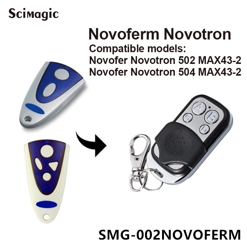 Kopi novoferm novotron 504 max 43-4 502 max 43-2 433.92 mhz rullende kode fjernbetjening duplikator