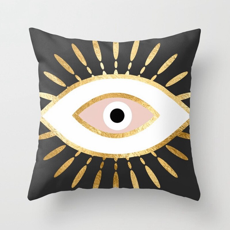 Taie d'oreiller marbre impression noir or taie d'oreiller pour ami voiture canapé décoration créative drôle housse de coussin: A