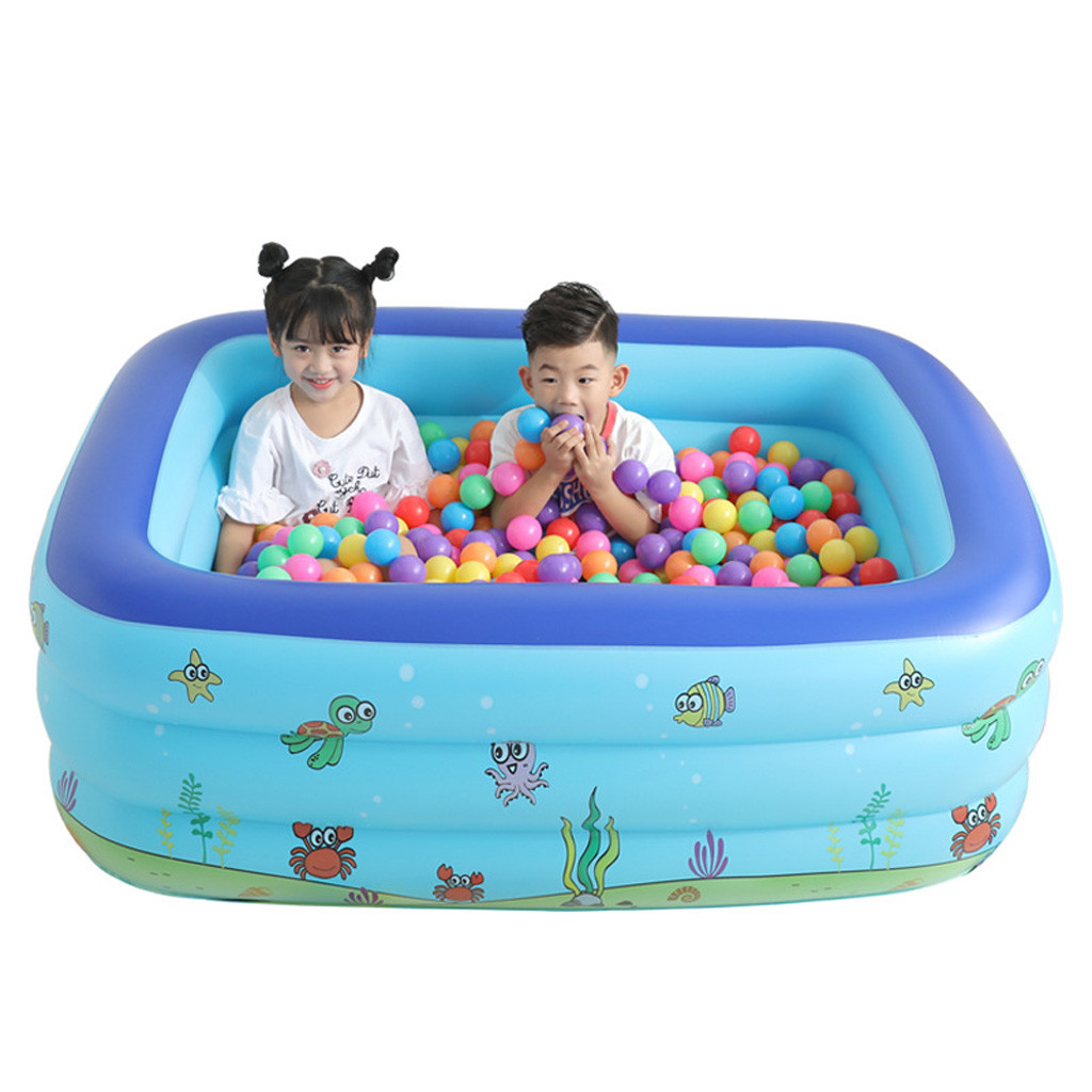 swimming for kids Family Swimming Pool Garden Outdoor Summer Inflatable Kids Paddling Pools Square Swimming Pool العاب كبار