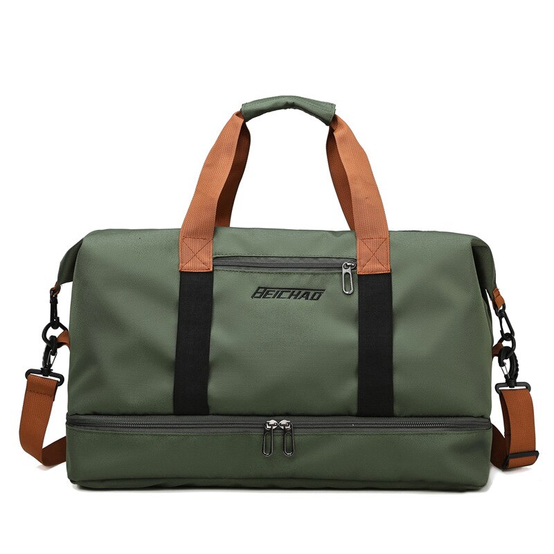 Vrouwen Sport Sporttas Mannen Grote Fitness Handtas Waterdichte Training Reistas Licht Gewicht Schoudertas Sac De Sport 3 kleuren: green