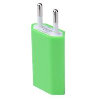 USB Travel Charger EU Plug AC 5 V for IPhone 4 4s 5 Wall Charger for Samsung Galaxy S3 S4 Note 3 Note 4 J25 USB Adapter: Green