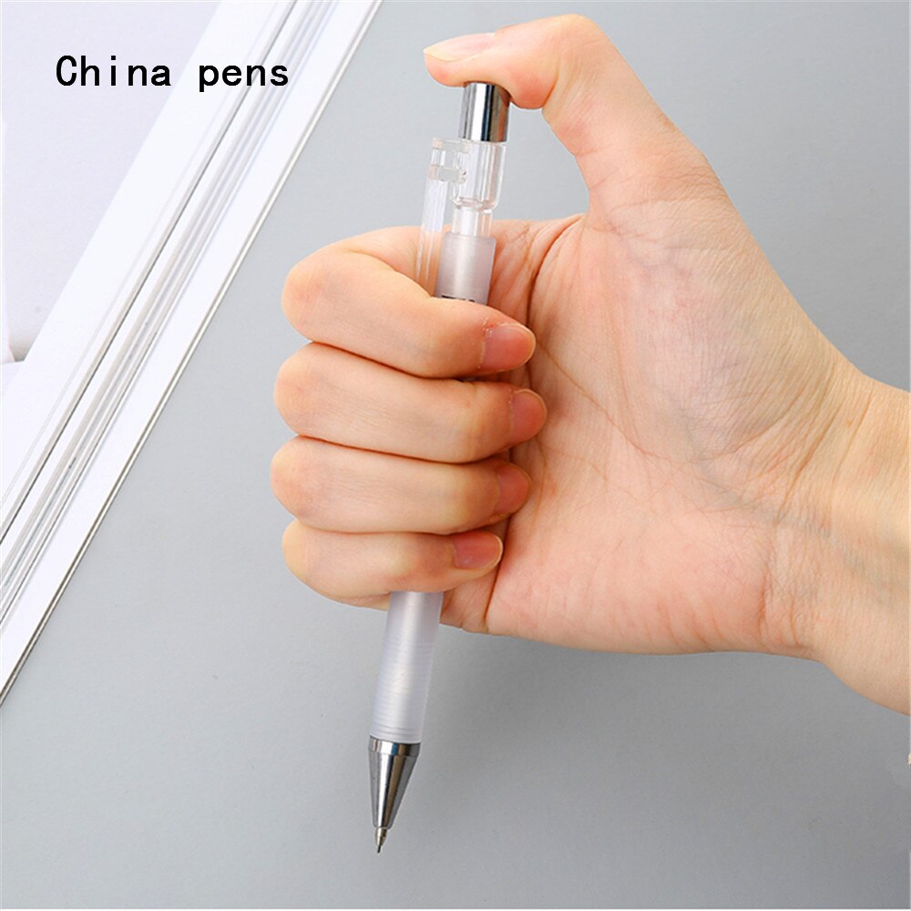 Simple Transparent white 482 Mechanical Pencil office School Smooth writing Sketch drawing pens art Automatic Pencil