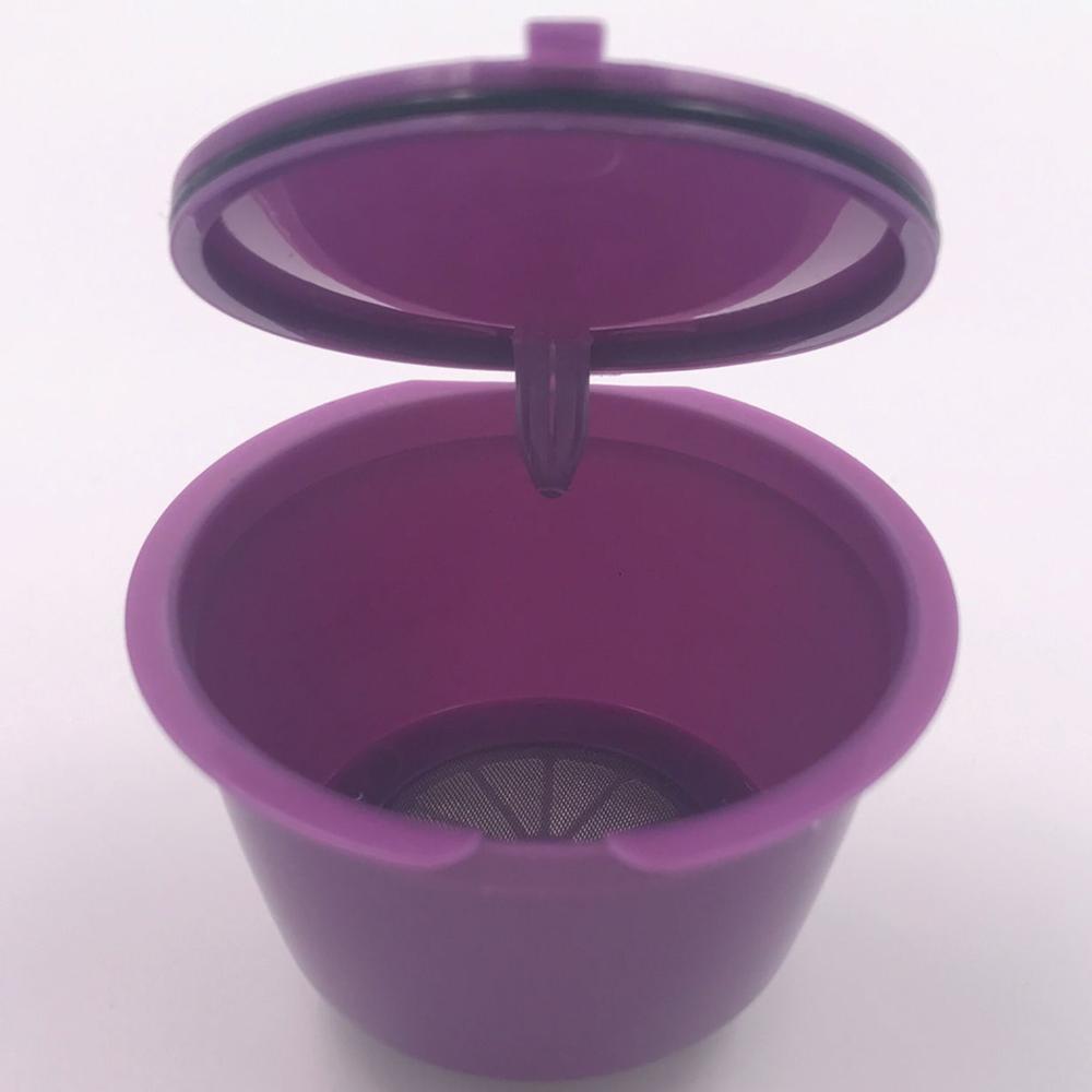 1pc use 50 times 10 Colors Refillable Dolce Gusto coffee Capsule nescafe dolce gusto reusable capsule dolce gusto capsules: Dark Purple