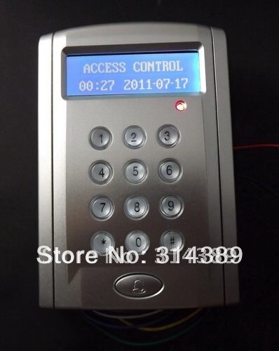 Networking JS268 EM4100 card 2500 users RS485,WG readers extendable,Wiegand26 output,LCD reader access controller