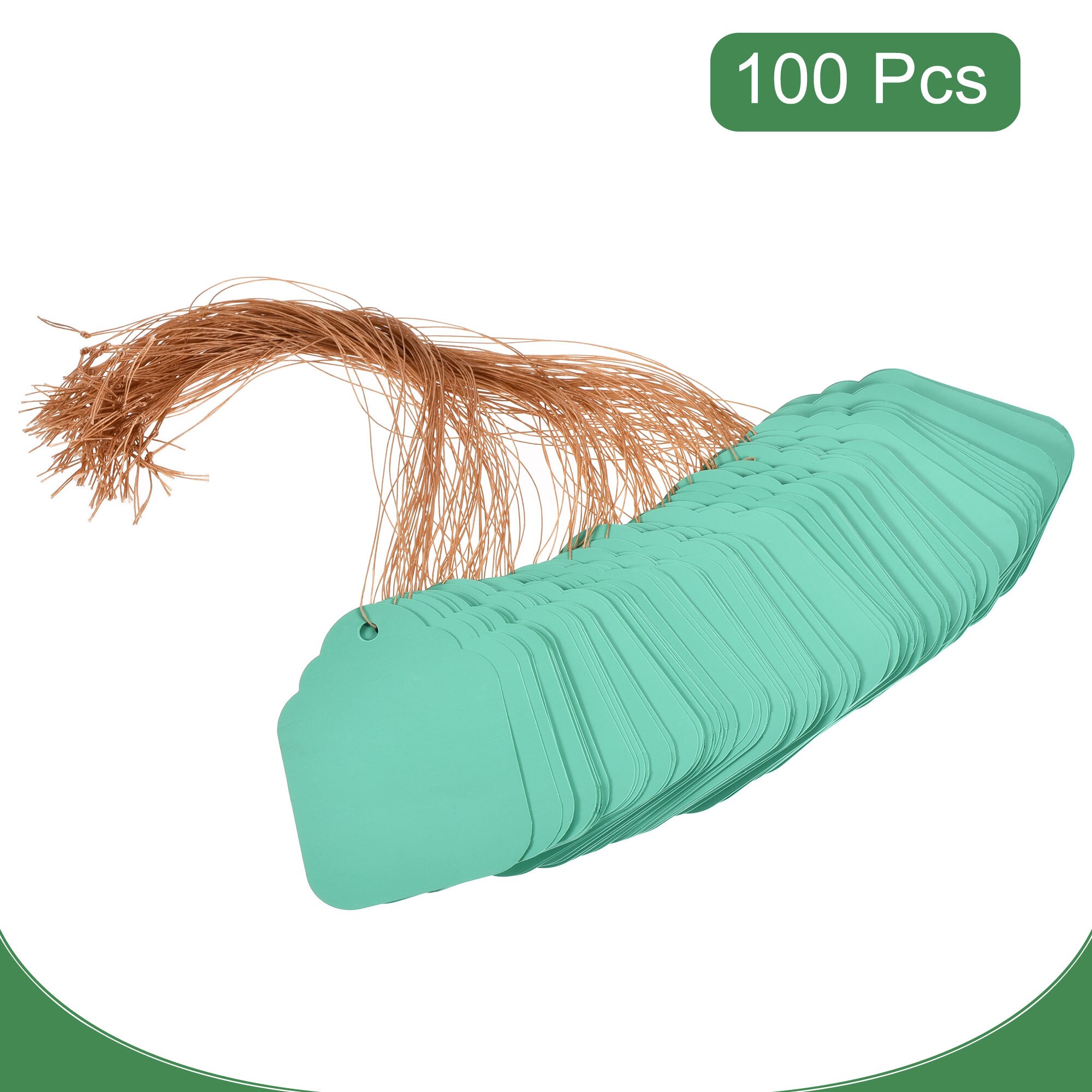 Uxcell Pvc Label 7X5 Cm Waterbestendig Voor Tuin, Winkel, Huis Green Pack Van 100 Pcs