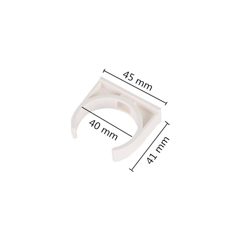 Garden Irrigation Water Pipe Clamps Outer Diameter 20/25/32/40/50mm PVC Pipe Fixed Clips Hose Hanger Supporter Brackets 5Pcs: 40mm