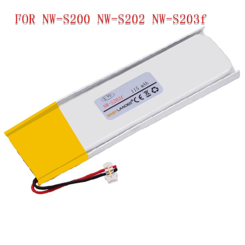 3.7V 115mAh Rechargeable Li Polymer Li-ion Battery For SONY MP3 NW-S200f NW-S202f NW-S203f NW-S205f battery 331059 301060