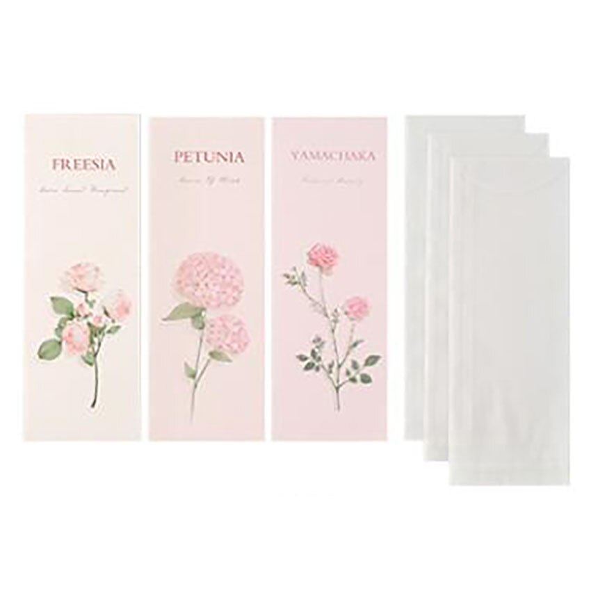 Flower Pattern Letter Pad Envelopes Set 3Pcs Envelope + 3 Sheets Paper Letter Message Greeting Card Paper Letter Stationary: 5