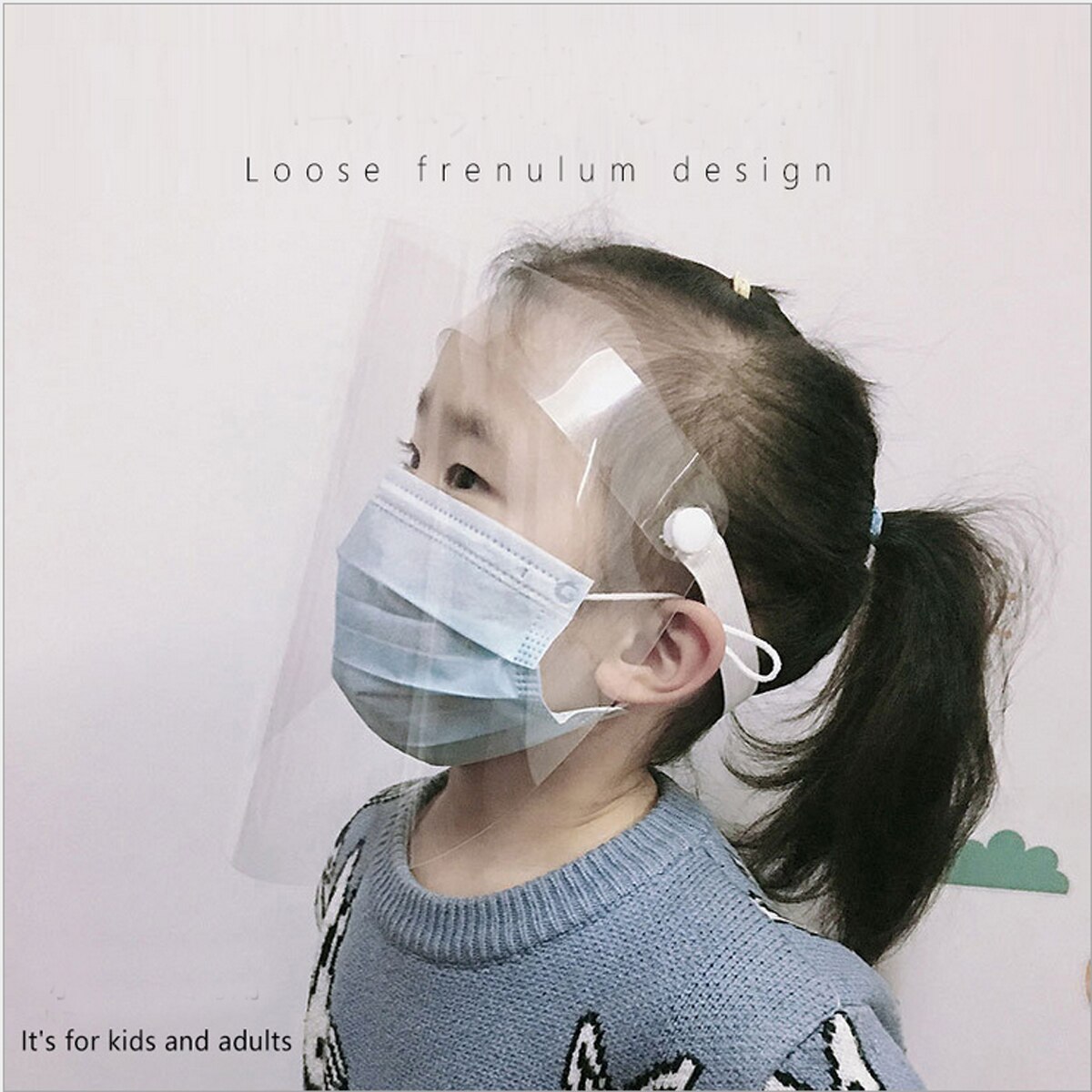 Adjustable Clear Full Face Protection Shield Clear Flip-Up Visor Industry Hats Outdoor