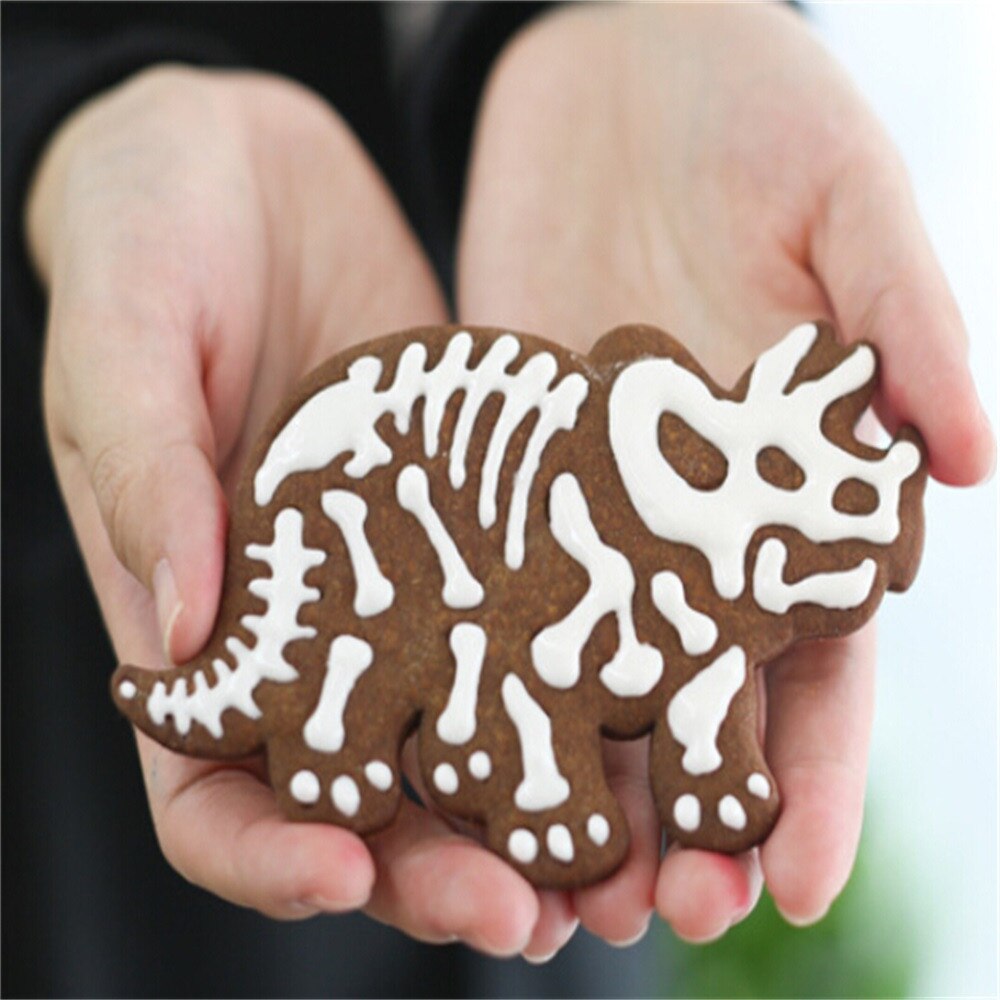 3 Pcs Dinosaur Shape Biscuit Cookie Cutter Fondant Cake Decor Biscuit Dessert Bakvorm Fondant Cake Decorating Bakken Tools