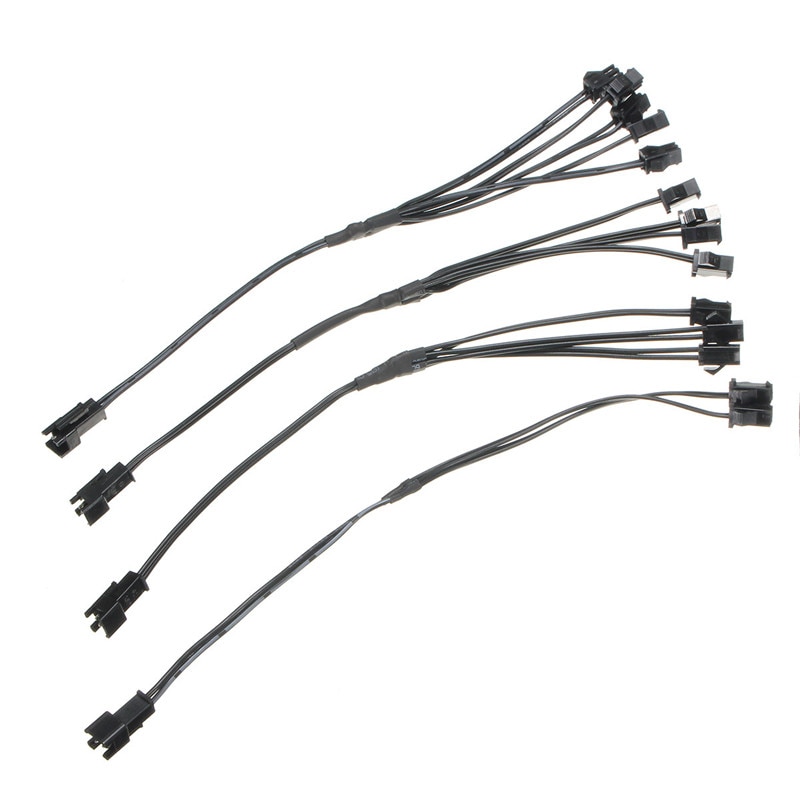 5/4/3/2 in 1 Splitter Cable for EL Wire Neon Light LED Rope Strip Light Conected With Inverter