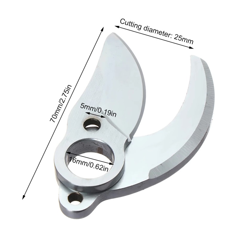 25mm SK5 alliage acier titane or diamant lame de coupe électrique sécateur lames sans fil sécateur pointu